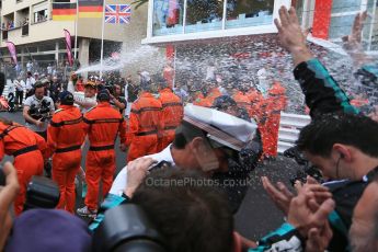 World © Octane Photographic Ltd. Mercedes AMG Petronas F1 W06 Hybrid – Nico Rosberg. Sunday 24th May 2015, F1 Race - Podium, Monte Carlo, Monaco. Digital Ref: 1287LB1D8517