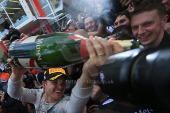 World © Octane Photographic Ltd. Mercedes AMG Petronas F1 W06 Hybrid – Nico Rosberg. Sunday 24th May 2015, F1 Race - Podium, Monte Carlo, Monaco. Digital Ref: 1287LB1D8605