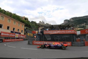 World © Octane Photographic Ltd. Infiniti Red Bull Racing RB11 – Daniil Kvyat. Thursday 21st May 2015, F1 Practice 2, Monte Carlo, Monaco. Digital Ref: 1274CB1L9870
