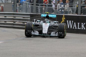 World © Octane Photographic Ltd. Mercedes AMG Petronas F1 W06 Hybrid – Nico Rosberg. Thursday 21st May 2015, F1 Practice 2, Monte Carlo, Monaco. Digital Ref: 1274CB7D3280