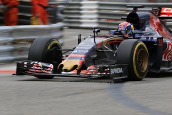 World © Octane Photographic Ltd. Scuderia Toro Rosso STR10 – Max Verstappen. Thursday 21st May 2015, F1 Practice 2, Monte Carlo, Monaco. Digital Ref: 1274CB7D3418