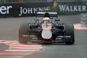 World © Octane Photographic Ltd. McLaren Honda MP4/30 - Jenson Button. Thursday 21st May 2015, F1 Practice 2, Monte Carlo, Monaco. Digital Ref: 1274CB7D3578