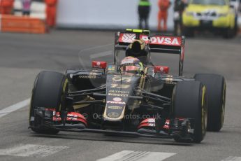 World © Octane Photographic Ltd. Lotus F1 Team E23 Hybrid – Pastor Maldonado. Thursday 21st May 2015, F1 Practice 2, Monte Carlo, Monaco. Digital Ref: 1274CB7D3622