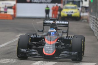 World © Octane Photographic Ltd. McLaren Honda MP4/30 – Fernando Alonso. Thursday 21st May 2015, F1 Practice 2, Monte Carlo, Monaco. Digital Ref: 1274CB7D3651