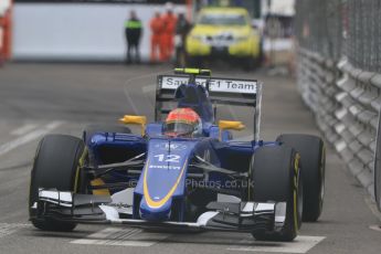 World © Octane Photographic Ltd. Sauber F1 Team C34-Ferrari – Felipe Nasr. Thursday 21st May 2015, F1 Spanish GP Formula 1 Practice 2. Monte Carlo, Monaco. Digital Ref: 1274CB7D3656