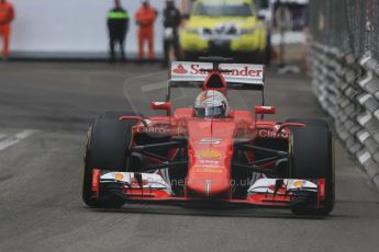 World © Octane Photographic Ltd. Scuderia Ferrari SF15-T– Sebastian Vettel. Thursday 21st May 2015, F1 Practice 2, Monte Carlo, Monaco. Digital Ref: 1274CB7D3702