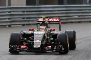 World © Octane Photographic Ltd. Lotus F1 Team E23 Hybrid – Pastor Maldonado. Thursday 21st May 2015, F1 Practice 2, Monte Carlo, Monaco. Digital Ref: 1274CB7D3722