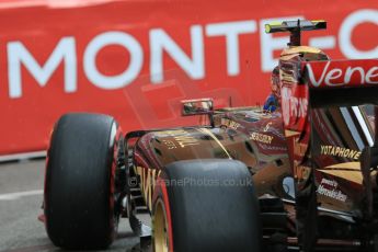 World © Octane Photographic Ltd. Lotus F1 Team E23 Hybrid – Pastor Maldonado. Thursday 21st May 2015, F1 Practice 2, Monte Carlo, Monaco. Digital Ref: 1274CB7D3738