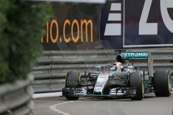 World © Octane Photographic Ltd. Mercedes AMG Petronas F1 W06 Hybrid – Lewis Hamilton. Thursday 21st May 2015, F1 Practice 2, Monte Carlo, Monaco. Digital Ref: 1274LB1D3909