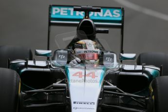 World © Octane Photographic Ltd. Mercedes AMG Petronas F1 W06 Hybrid – Lewis Hamilton. Thursday 21st May 2015, F1 Practice 2, Monte Carlo, Monaco. Digital Ref: 1274LB1D3921