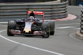 World © Octane Photographic Ltd. Scuderia Toro Rosso STR10 – Carlos Sainz Jnr. Thursday 21st May 2015, F1 Practice 2, Monte Carlo, Monaco. Digital Ref: 1274LB1D3926