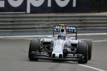 World © Octane Photographic Ltd. Williams Martini Racing FW37 – Valtteri Bottas. Thursday 21st May 2015, F1 Practice 2, Monte Carlo, Monaco. Digital Ref: 1274LB1D3971