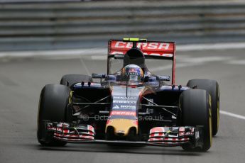 World © Octane Photographic Ltd. Scuderia Toro Rosso STR10 – Carlos Sainz Jnr. Thursday 21st May 2015, F1 Practice 2, Monte Carlo, Monaco. Digital Ref: 1274LB1D3998