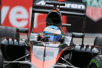 World © Octane Photographic Ltd. McLaren Honda MP4/30 – Fernando Alonso. Thursday 21st May 2015, F1 Practice 2, Monte Carlo, Monaco. Digital Ref: 1274LB1D4152