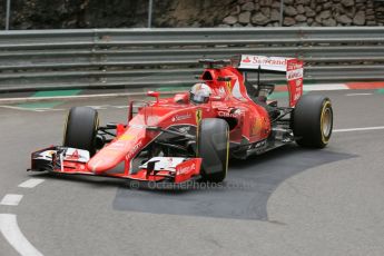 World © Octane Photographic Ltd. Scuderia Ferrari SF15-T– Sebastian Vettel. Thursday 21st May 2015, F1 Practice 2, Monte Carlo, Monaco. Digital Ref: 1274LB5D3035