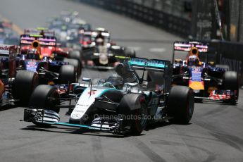 World © Octane Photographic Ltd. Mercedes AMG Petronas F1 W06 Hybrid – Nico Rosberg. Sunday 24th May 2015, F1 Race, Monte Carlo, Monaco. Digital Ref: 1286LB1D8113