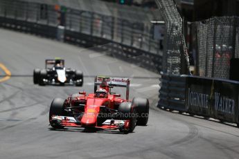 World © Octane Photographic Ltd. Scuderia Ferrari SF15-T– Kimi Raikkonen. Sunday 24th May 2015, F1 Race, Monte Carlo, Monaco. Digital Ref: 1286LB1D8182