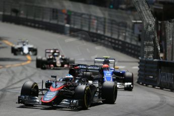 World © Octane Photographic Ltd. McLaren Honda MP4/30 – Fernando Alonso. Sunday 24th May 2015, F1 Race, Monte Carlo, Monaco. Digital Ref: 1286LB1D8206