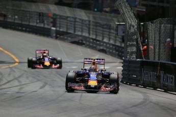 World © Octane Photographic Ltd. Infiniti Red Bull Racing RB11 – Daniil Kvyat. Sunday 24th May 2015, F1 Race, Monte Carlo, Monaco. Digital Ref: 1286LB1D8247