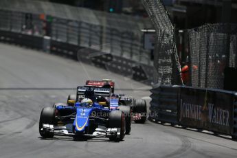 World © Octane Photographic Ltd. Sauber F1 Team C34-Ferrari – Marcus Ericsson. Sunday 24th May 2015, F1 Race, Monte Carlo, Monaco. Digital Ref: 1286LB1D8304