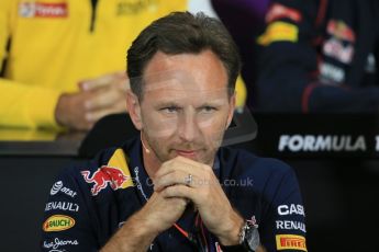 World © Octane Photographic Ltd. Infiniti Red Bull Racing Team Principal – Christian Horner. Thursday 21st May 2015, FIA Team Personnel Press Conference, Monte Carlo, Monaco. Digital Ref: 1276LB1D4238