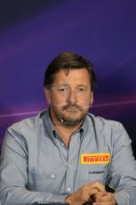 World © Octane Photographic Ltd. Pirelli Motorsport Director – Paul Hembery. Thursday 21st May 2015, FIA Team Personnel Press Conference, Monte Carlo, Monaco. Digital Ref: 1276LB1D4249