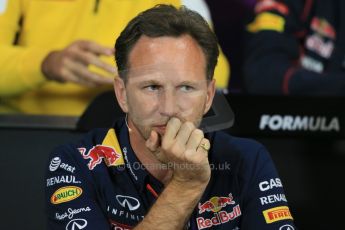 World © Octane Photographic Ltd. Infiniti Red Bull Racing Team Principal – Christian Horner. Thursday 21st May 2015, FIA Team Personnel Press Conference, Monte Carlo, Monaco. Digital Ref: 1276LB1D4268