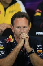 World © Octane Photographic Ltd. Infiniti Red Bull Racing Team Principal – Christian Horner. Thursday 21st May 2015, FIA Team Personnel Press Conference, Monte Carlo, Monaco. Digital Ref: 1276LB1D4291