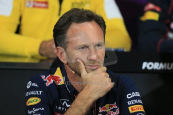 World © Octane Photographic Ltd. Infiniti Red Bull Racing Team Principal – Christian Horner. Thursday 21st May 2015, FIA Team Personnel Press Conference, Monte Carlo, Monaco. Digital Ref: 1276LB1D4304