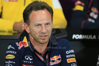 World © Octane Photographic Ltd. Infiniti Red Bull Racing Team Principal – Christian Horner. Thursday 21st May 2015, FIA Team Personnel Press Conference, Monte Carlo, Monaco. Digital Ref: 1276LB1D4340