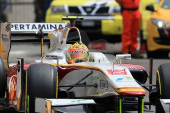 World © Octane Photographic Ltd. Thursday 21st May 2015. Campos Racing – Rio Haryanto. GP2 Practice – Monaco, Monte-Carlo. Digital Ref. : 1273CB7D3128