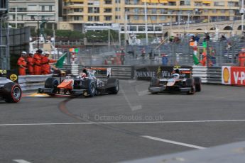World © Octane Photographic Ltd. Thursday 21st May 2015. Trident – Raffaele Marciello and Hilmer Motorsport – Johnny Cecotto. GP2 Qualifying – Monaco, Monte-Carlo. Digital Ref. : 1275CB7D3748