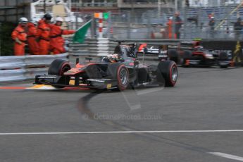 World © Octane Photographic Ltd. Thursday 21st May 2015. ART Grand Prix – Stoffel Vandoorne and Rapax – Robert Visoiu. GP2 Qualifying – Monaco, Monte-Carlo. Digital Ref. : 1275CB7D3761