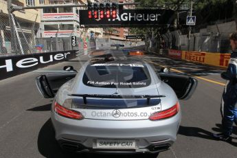World © Octane Photographic Ltd. Friday 22nd May 2015. Mercedes AMG GTs Safety car. GP2 Race 1 – Monaco, Monte-Carlo. Digital Ref. : 1278CB1L0437