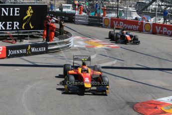 World © Octane Photographic Ltd. Friday 22nd May 2015. Racing Engineering – Alexander Rossi and Trident – Raffaele Marciello. GP2 Race 1 – Monaco, Monte-Carlo. Digital Ref. : 1278CB7D4440