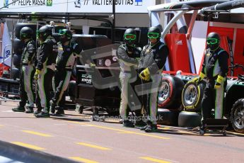 World © Octane Photographic Ltd. Friday 22nd May 2015. Status Grand Prix pit crewr. GP2 Race 1 – Monaco, Monte-Carlo. Digital Ref. : 1278CB7D4631