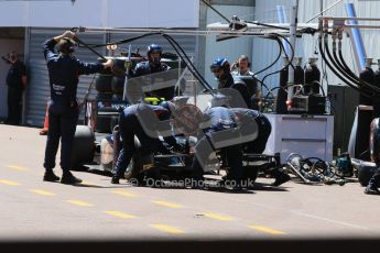 World © Octane Photographic Ltd. Friday 22nd May 2015. Russian Time – Artem Markelov nose change. GP2 Race 1 – Monaco, Monte-Carlo. Digital Ref. : 1278CB7D4720