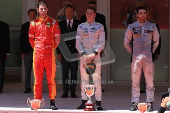 World © Octane Photographic Ltd. Friday 22nd May 2015. ART Grand Prix – Stoffel Vandoorne (1st), Racing Engineering – Alexander Rossi (2nd) and MP Motorsport – Sergio Canamasas (3rd). GP2 Race 1 – Monaco, Monte-Carlo. Digital Ref. : 1278CB7D5086