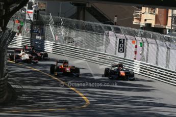 World © Octane Photographic Ltd. Friday 22nd May 2015. Trident – Raffaele Marciello and Racing Engineering – Alexander Rossi. GP2 Race 1 – Monaco, Monte-Carlo. Digital Ref. : 1278LB1D4839