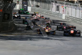 World © Octane Photographic Ltd. Friday 22nd May 2015. Trident – Raffaele Marciello and Racing Engineering – Alexander Rossi. GP2 Race 1 – Monaco, Monte-Carlo. Digital Ref. : 1278LB1D4848