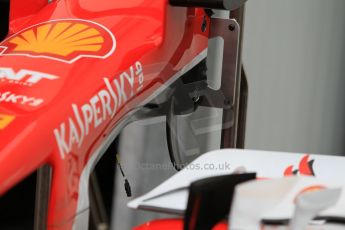World © Octane Photographic Ltd. Scuderia Ferrari SF15-T– front wing detail. Thursday 21st May 2015, F1 Practice 1, Monte Carlo, Monaco. Digital Ref: 1272CB1L9473