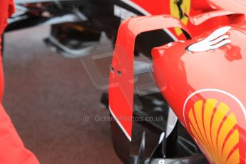 World © Octane Photographic Ltd. Scuderia Ferrari SF15-T– body vane detail. Thursday 21st May 2015, F1 Practice 1, Monte Carlo, Monaco. Digital Ref: 1272CB1L9483