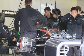 World © Octane Photographic Ltd. McLaren Honda MP4/30 engine fireup. Thursday 21st May 2015, F1 Practice 1, Monte Carlo, Monaco. Digital Ref: 1272CB1L9508