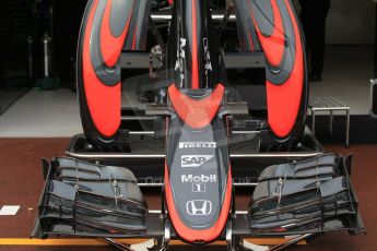 World © Octane Photographic Ltd. McLaren Honda MP4/30 bodywork. Thursday 21st May 2015, F1 Practice 1, Monte Carlo, Monaco. Digital Ref: 1272CB1L9510