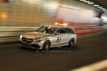 World © Octane Photographic Ltd. Mercedes C63 AMG Estate medical car. Thursday 21st May 2015, F1 Practice 1, Monte Carlo, Monaco. Digital Ref: 1272CB1L9619