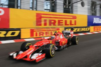 World © Octane Photographic Ltd. Scuderia Ferrari SF15-T– Kimi Raikkonen. Thursday 21st May 2015, F1 Practice 1, Monte Carlo, Monaco. Digital Ref: 1272CB1L9689