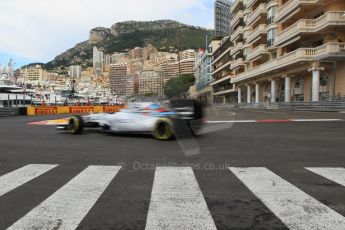 World © Octane Photographic Ltd. Williams Martini Racing FW37 – Valtteri Bottas. Thursday 21st May 2015, F1 Practice 1, Monte Carlo, Monaco. Digital Ref: 1272CB1L9747