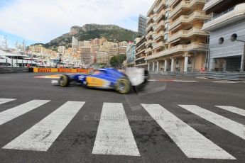 World © Octane Photographic Ltd. Sauber F1 Team C34-Ferrari – Felipe Nasr. Thursday 21st May 2015, F1 Spanish GP Formula 1 Practice 1. Monte Carlo, Monaco. Digital Ref: 1272CB1L9752