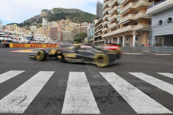 World © Octane Photographic Ltd. Lotus F1 Team E23 Hybrid – Pastor Maldonado. Thursday 21st May 2015, F1 Practice 1, Monte Carlo, Monaco. Digital Ref: 1272CB1L9766