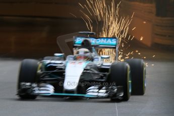 World © Octane Photographic Ltd. Mercedes AMG Petronas F1 W06 Hybrid – Lewis Hamilton. Thursday 21st May 2015, F1 Practice 1, Monte Carlo, Monaco. Digital Ref: 1272CB7D2730